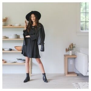 EMMA KNUDSEN • Sawyer Dress in Black • XS